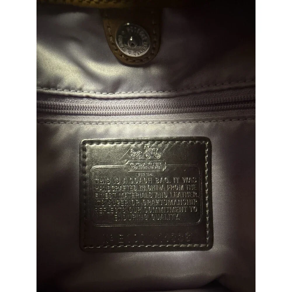 Coach Vintage MADISON MAGGIE Brown Leather Shoulder Bag Purse Y2k Satchel